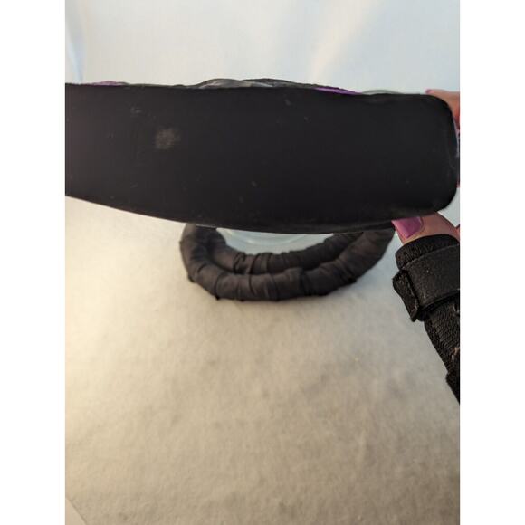 Designer evening bag crazy Quilted Purples.Holds Phone 6"X5.5" X1" Button + Loop - Picture 5 of 5